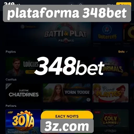 Variedade de jogos disponíveis na plataforma 348bet